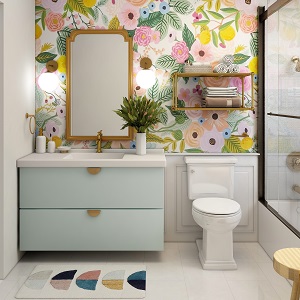 Цветная и яркая ванная комната: как преобразить санузел в Горняке - gornyak.mebel54.com | фото