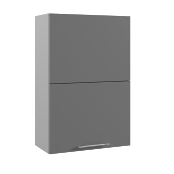 Арка ВПГПМ 600 шкаф верхний с подъемным механизмом высокий (Штукатурка серая/корпус Серый) в Горняке - gornyak.mebel54.com | фото