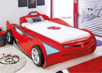 CARBED Кровать-машина Coupe с выдвижной кроватью Red 20.03.1306.00 в Горняке - gornyak.mebel54.com | фото