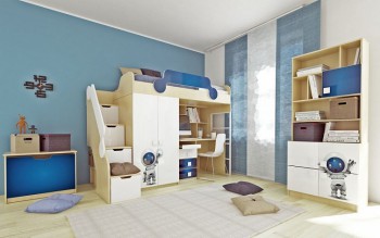 Детская комната Санни (Белый/корпус Клен) в Горняке - gornyak.mebel54.com | фото
