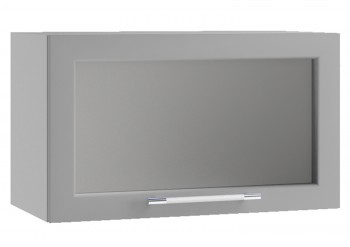 Гарда ПГС 600 шкаф верхний горизонтальный со стеклом Белый в Горняке - gornyak.mebel54.com | фото