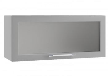 Гарда ПГС 800 шкаф верхний горизонтальный со стеклом Белый в Горняке - gornyak.mebel54.com | фото
