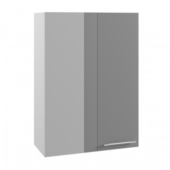 Гарда ВПУ 650 шкаф верхний угловой высокий (Белый/корпус Серый) в Горняке - gornyak.mebel54.com | фото