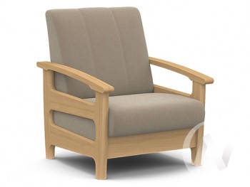 Кресло для отдыха Омега (бук лак/CATANIA LATTE) в Горняке - gornyak.mebel54.com | фото