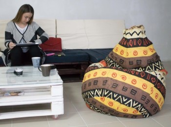 Кресло-груша Большое-Африка в Горняке - gornyak.mebel54.com | фото