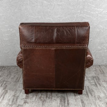 Кресло кожаное Лофт Аристократ (ширина 1100 мм) в Горняке - gornyak.mebel54.com | фото