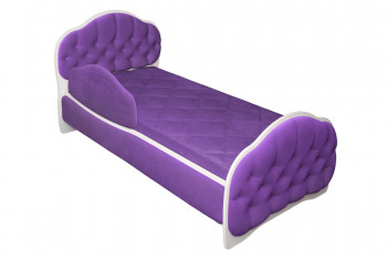 Кровать 160 Гармония 32 Фиолетовый (мягкий бортик) в Горняке - gornyak.mebel54.com | фото