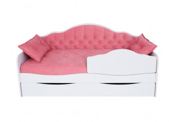 Кровать 170 серии Иллюзия Лайт 1 ящик 89 Розовый (подушки) в Горняке - gornyak.mebel54.com | фото