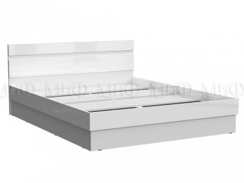 Кровать Челси 1400 (Белый/Белый глянец) в Горняке - gornyak.mebel54.com | фото