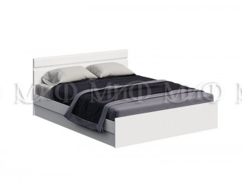Кровать Нэнси New 1,4м (Белый/белый глянец) в Горняке - gornyak.mebel54.com | фото