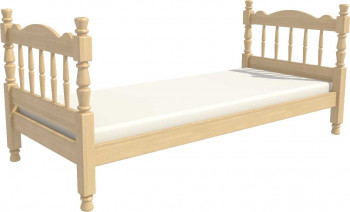 Кровать одинарная Аленка из массива сосны 800*1890 Сосна в Горняке - gornyak.mebel54.com | фото