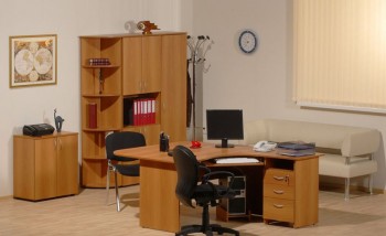 Мебель для персонала Рубин 42 Светлый миланский орех в Горняке - gornyak.mebel54.com | фото