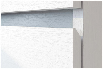 Модульная система "Токио" Пенал Белый текстурный / Белый текстурный в Горняке - gornyak.mebel54.com | фото