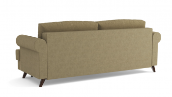 Оливер / диван - кровать 3-х местн. (еврокнижка) (велюр велутто коричневый 23 в Горняке - gornyak.mebel54.com | фото