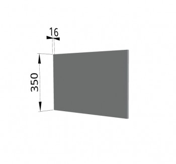 Панель торцевая (для шкафа горизонтального глубокого) ГПГ Гарда, Империя, Ройс (Серый Эмалит) в Горняке - gornyak.mebel54.com | фото