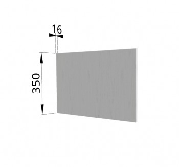 Панель торцевая (для шкафа горизонтального глубокого) ГПГ Капля (Белый) в Горняке - gornyak.mebel54.com | фото