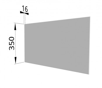 Панель торцевая (для шкафа горизонтального глубокого) ГПГ Ройс (Белый софт) в Горняке - gornyak.mebel54.com | фото
