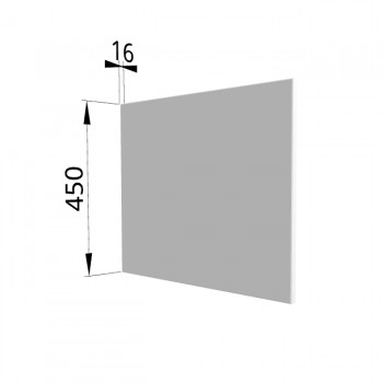 Панель торцевая (для шкафа горизонтального глубокого высокого) ГВПГ Ройс (Белый софт) в Горняке - gornyak.mebel54.com | фото