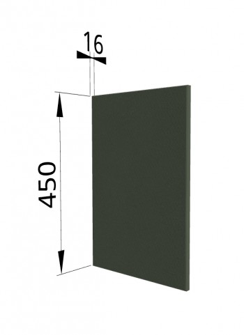 Панель торцевая (для шкафа горизонтального высокого) ВПГ Квадро (Оливково-зеленый) в Горняке - gornyak.mebel54.com | фото