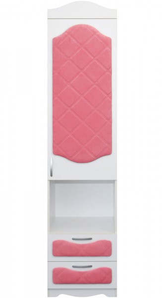 Пенал с ящиками серии Иллюзия 89 Розовый в Горняке - gornyak.mebel54.com | фото