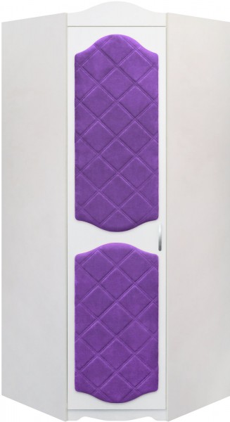 Шкаф угловой Иллюзия 32 Фиолетовый в Горняке - gornyak.mebel54.com | фото