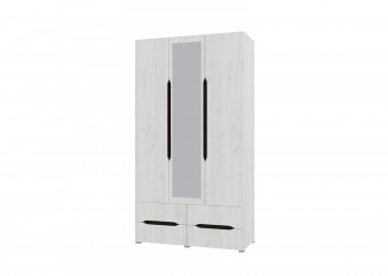 Шкаф 3-х створчатый с ящиками и зеркалом Вега (Прованс) в Горняке - gornyak.mebel54.com | фото