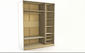 Шкаф 3-х створчатый с ящиками Санни (Белый/корпус Клен) в Горняке - gornyak.mebel54.com | фото