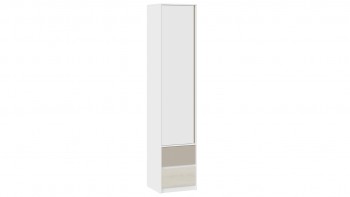 Шкаф для белья комбинированный «Сканди» Дуб Гарден/Белый/Глиняный серый в Горняке - gornyak.mebel54.com | фото
