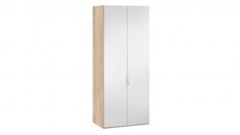 Шкаф для одежды с 2 зеркальными дверями «Эмбер» Яблоня Беллуно в Горняке - gornyak.mebel54.com | фото