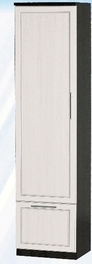 Шкаф средний с ящиком ДЛЯ ГОСТИНОЙ ШСЯ-450 Венге/Дуб выбеленный в Горняке - gornyak.mebel54.com | фото