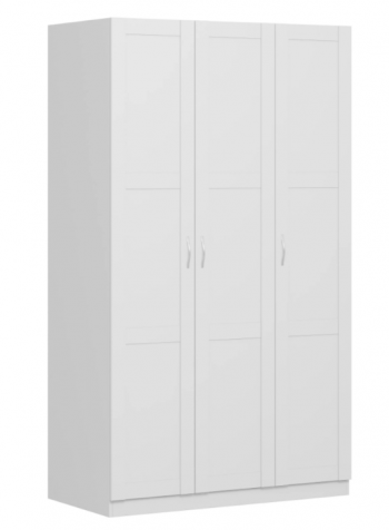 Шкаф трехдверный Пегас сборный белый в Горняке - gornyak.mebel54.com | фото