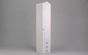 Шкаф угловой Бэлла с ящиками (Выбеленное дерево/Белый) в Горняке - gornyak.mebel54.com | фото