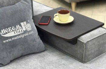 Столик накладка Дени для подлокотников шириной 150-200 мм Кофе структурный матовый в Горняке - gornyak.mebel54.com | фото